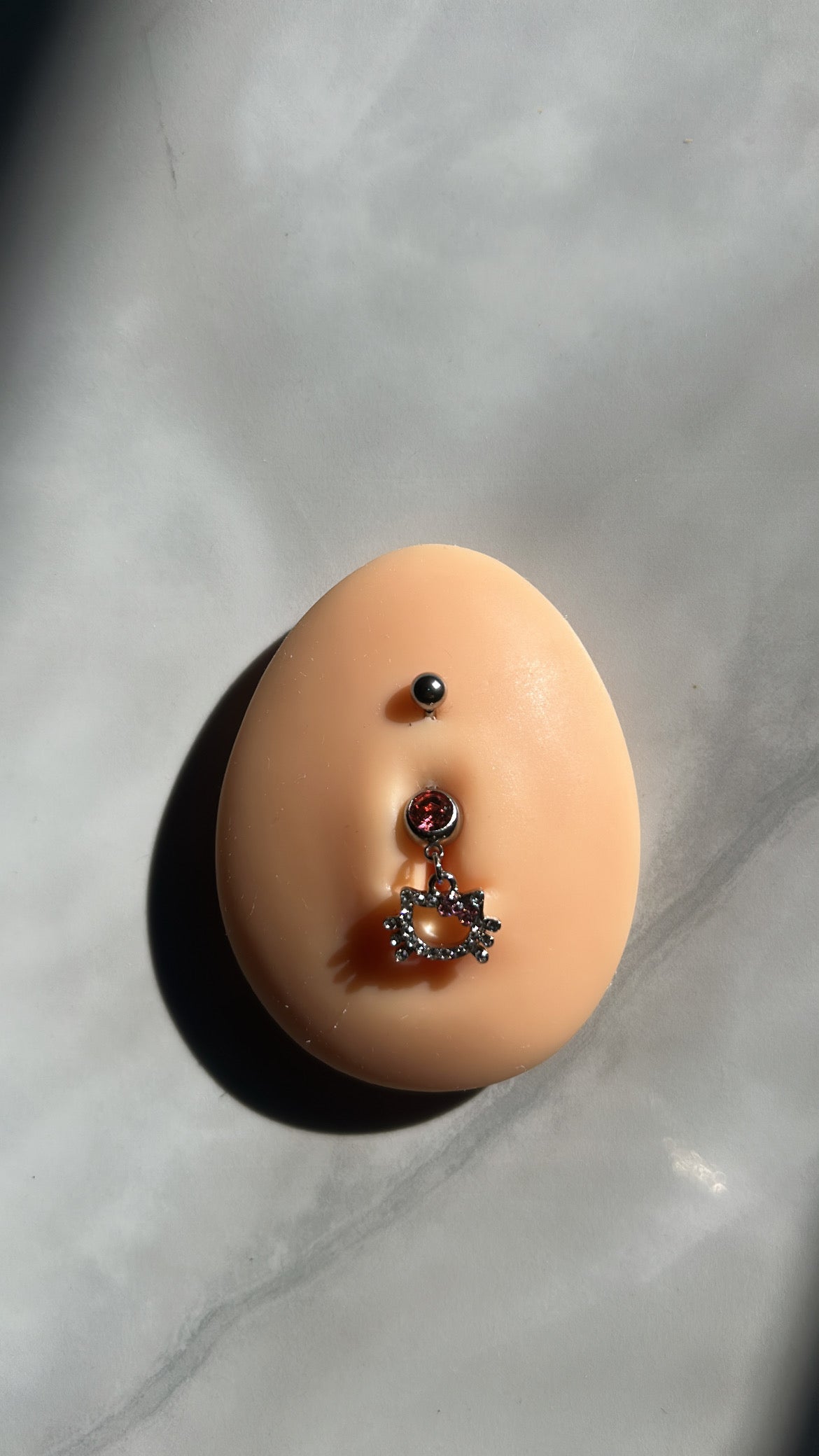 Pink HK Belly Ring