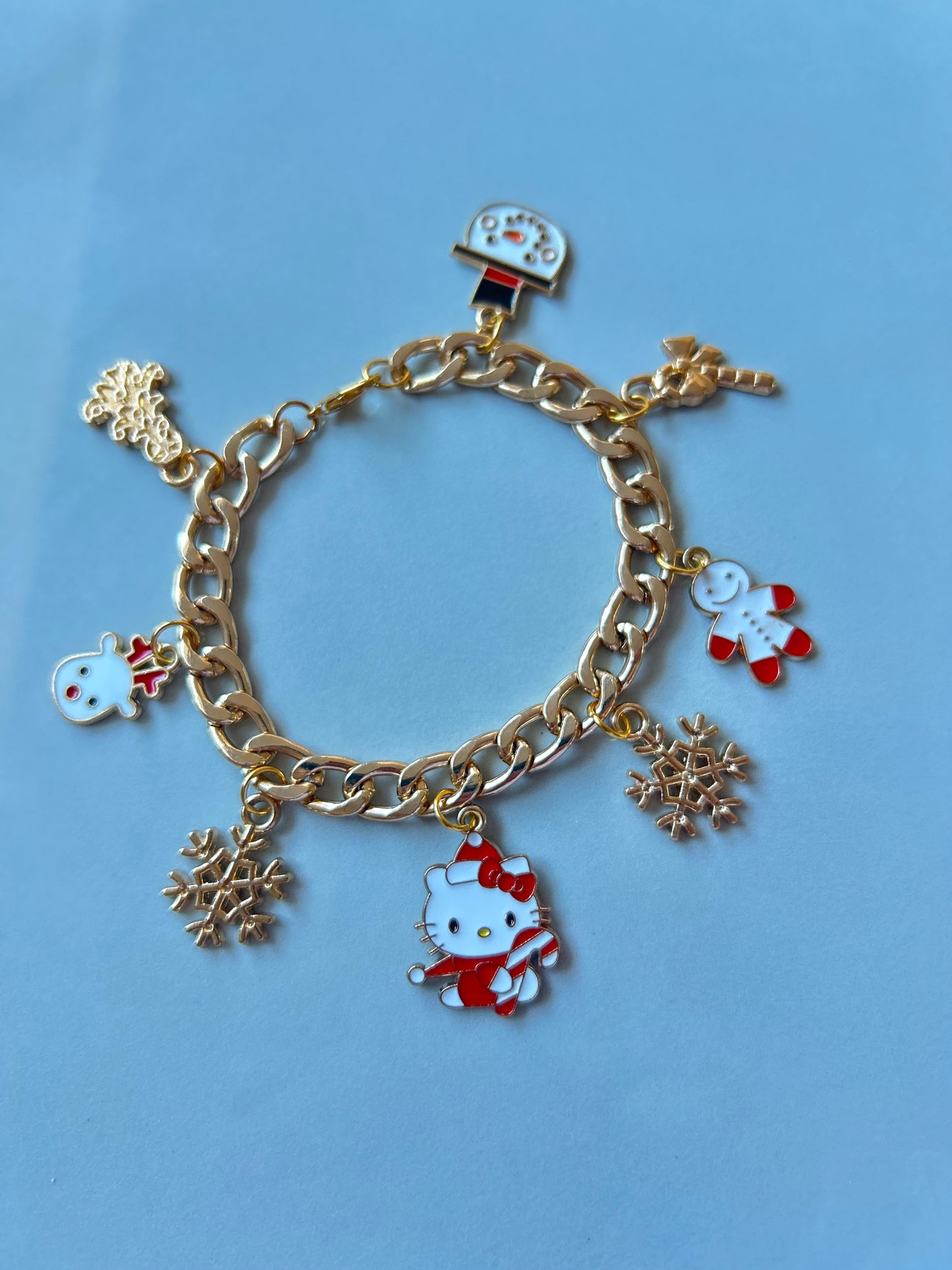 HK Candy Cane Charm Bracelet
