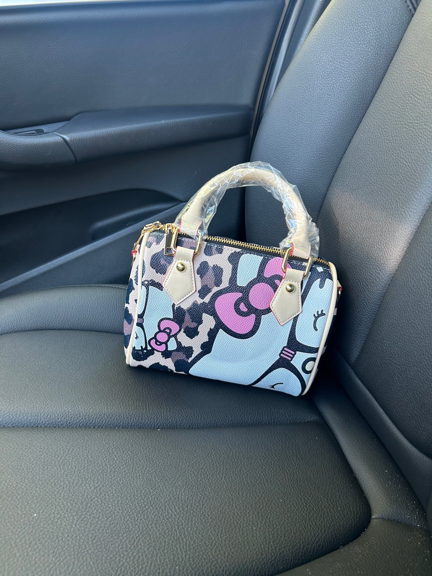 Leopard Print HK Pillow Bag