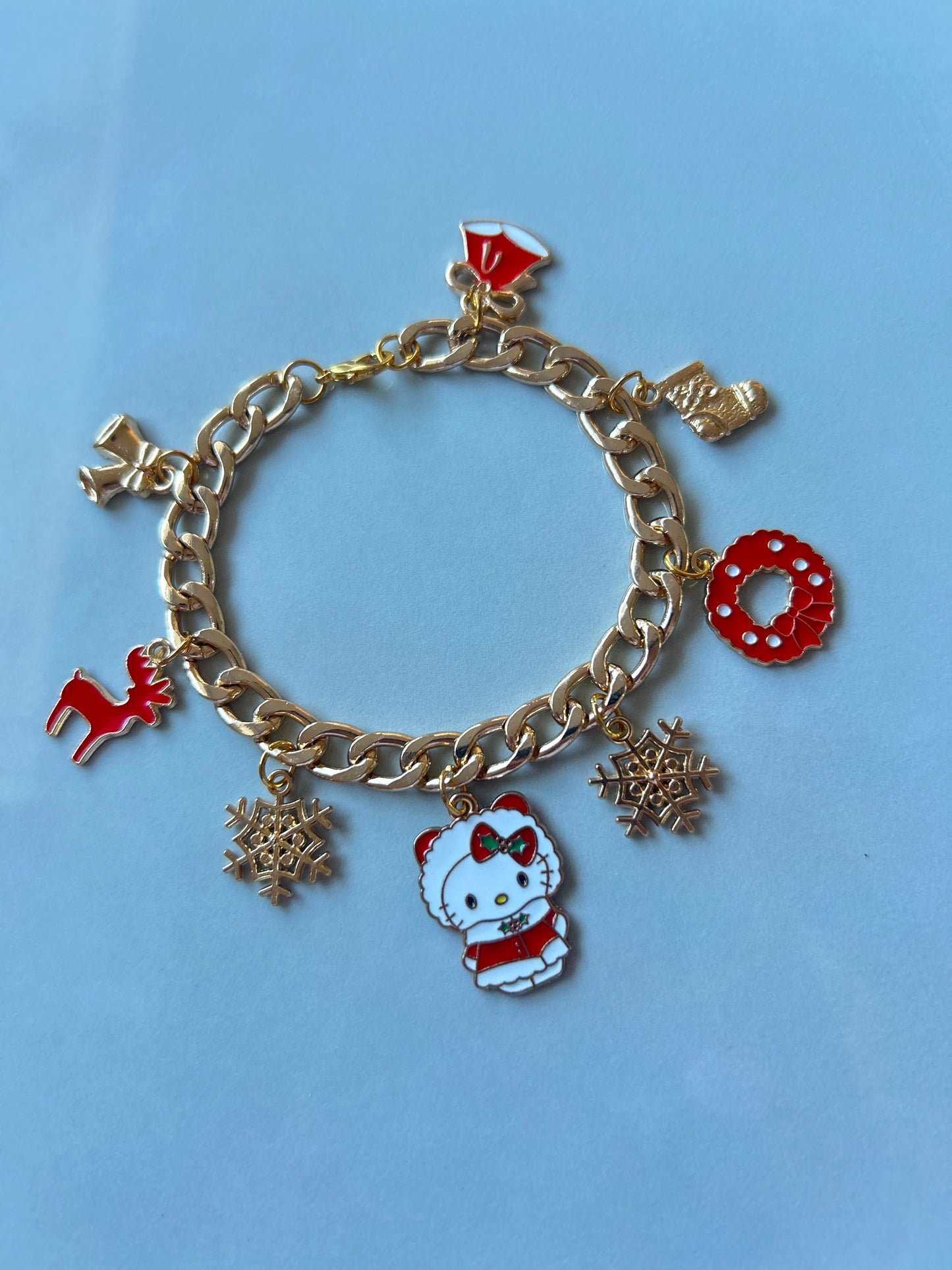 HK Christmas Sweetheart Charm Bracelet