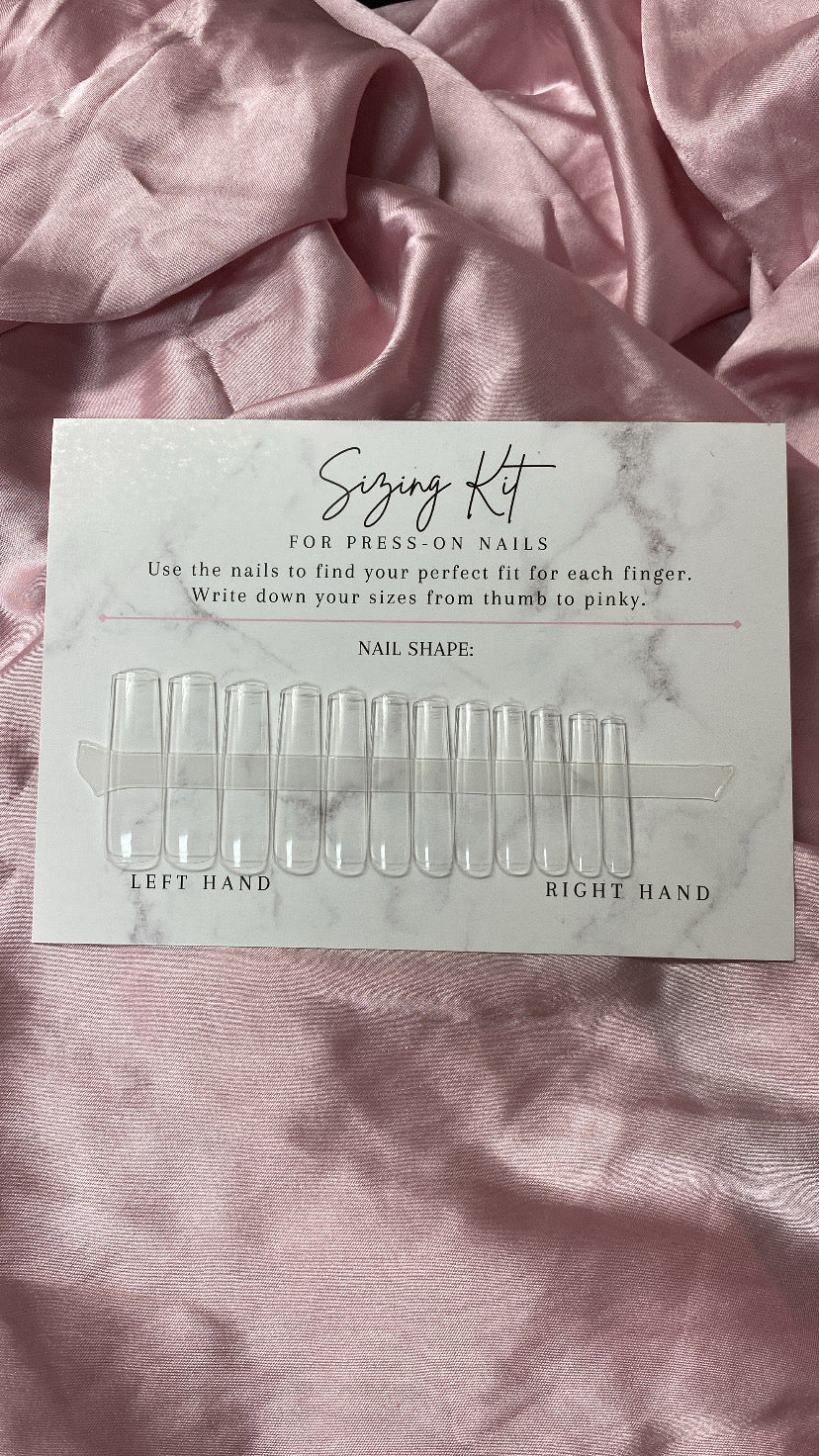 Medium Square Nail Sizing kit