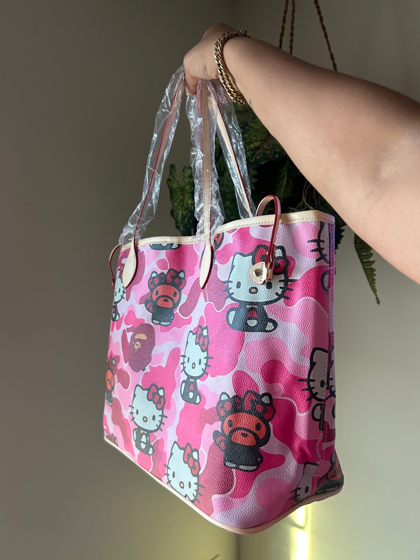 Pink HK Tote Bag