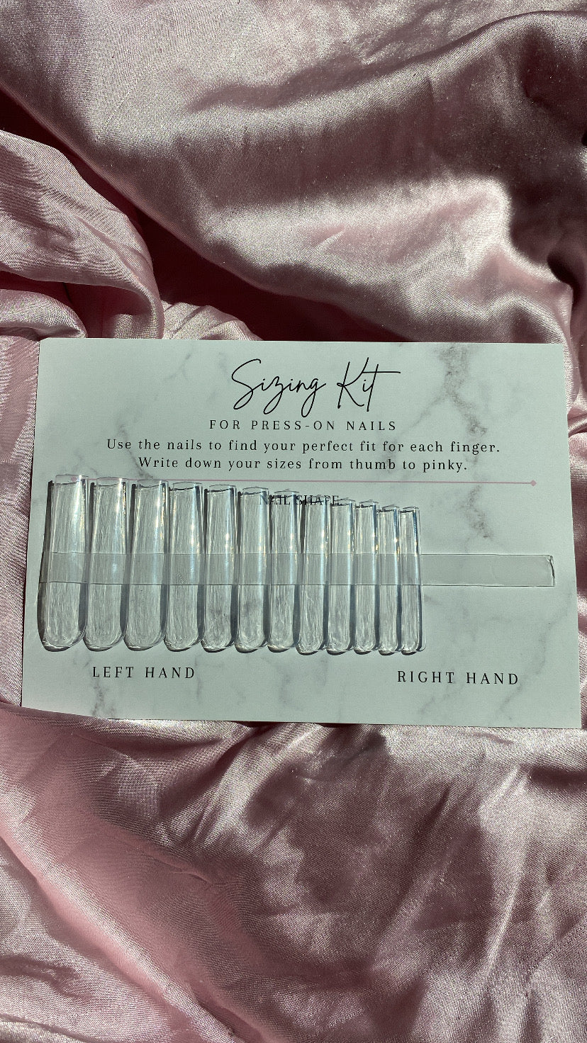 Long Square Nail Sizing Kit