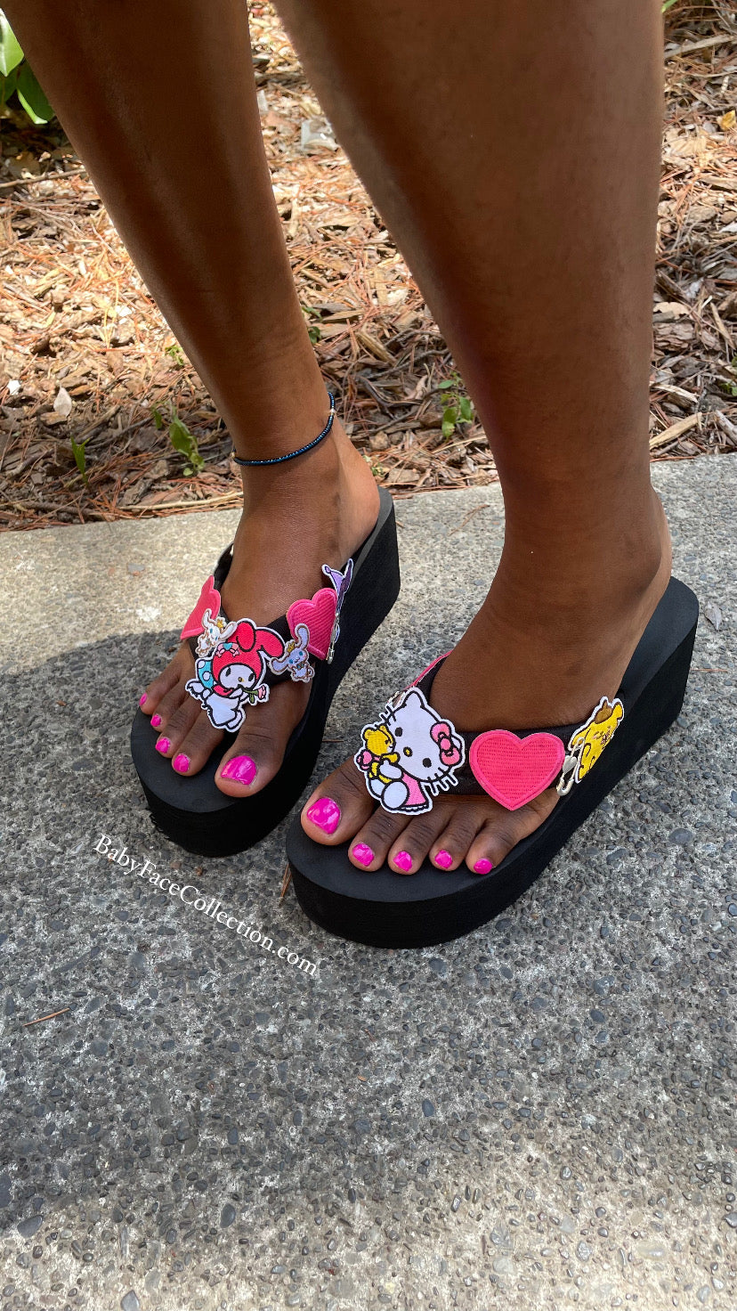 Hello Kitty Platform Sandals