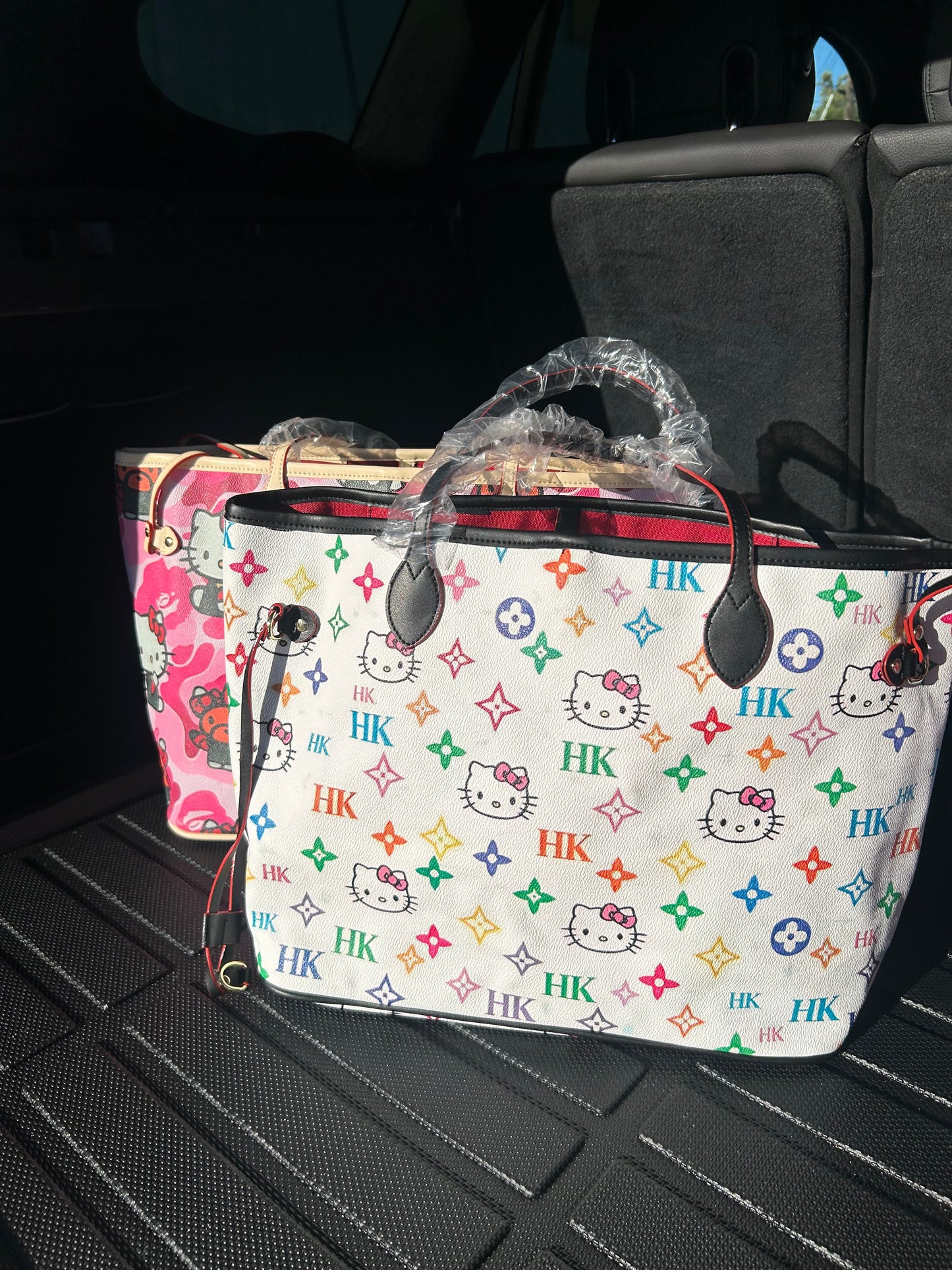 White/Colorful Tote Bag