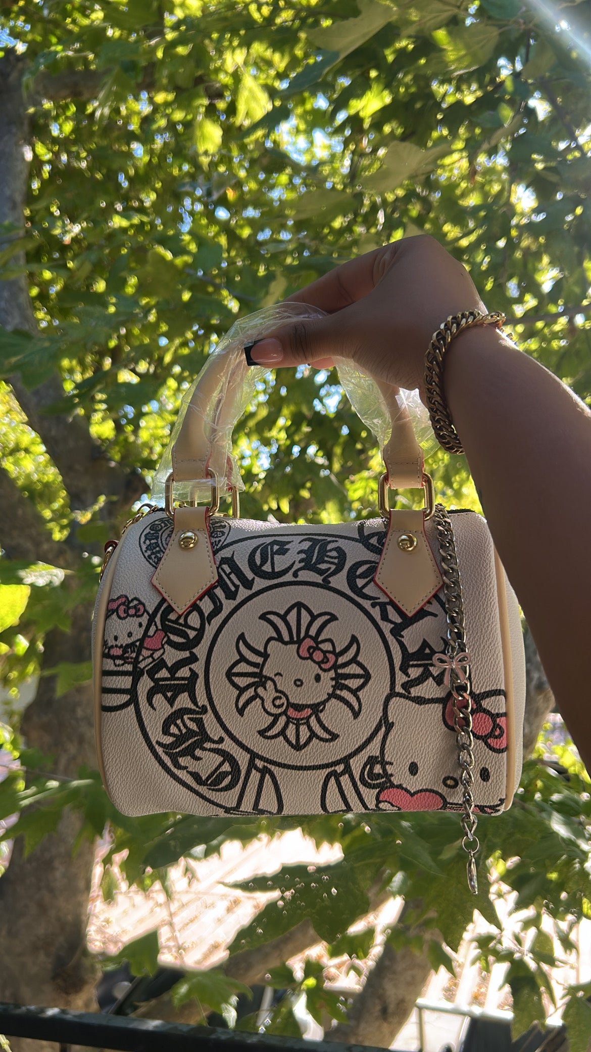 Chrome Heárt HK Pillow Bag