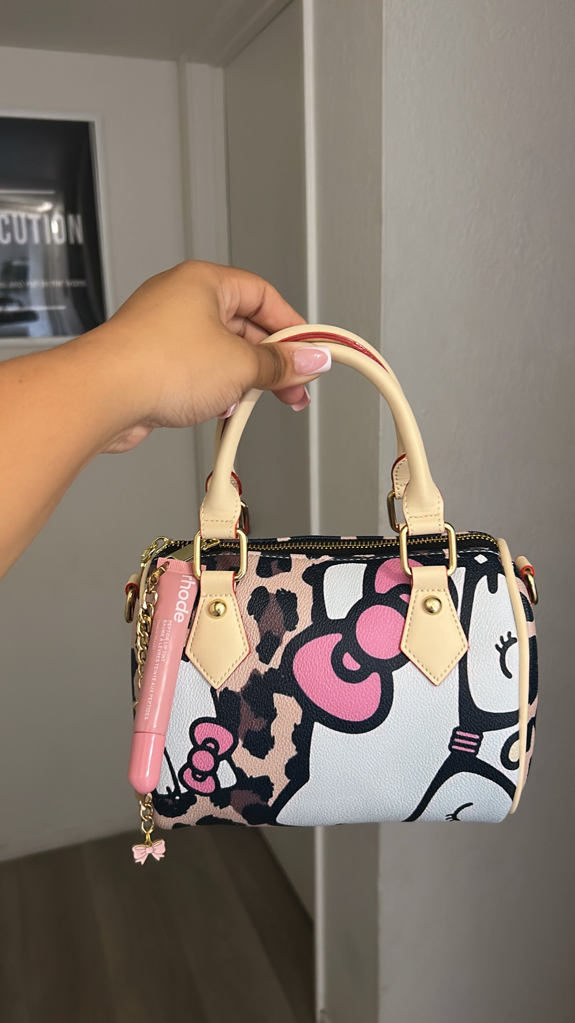 Leopard Print HK Pillow Bag