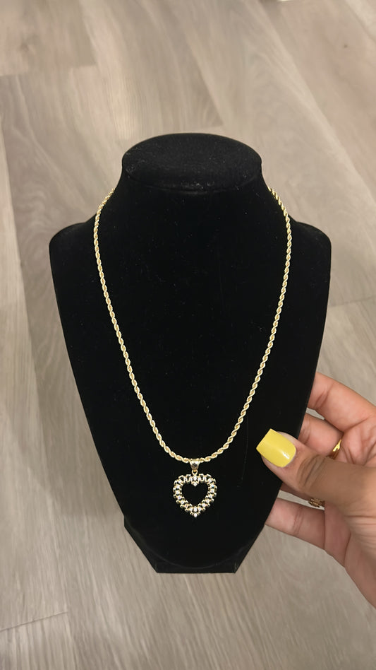 HEART ROLEX NECKLACE
