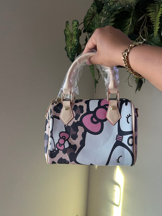 Leopard Print HK Pillow Bag