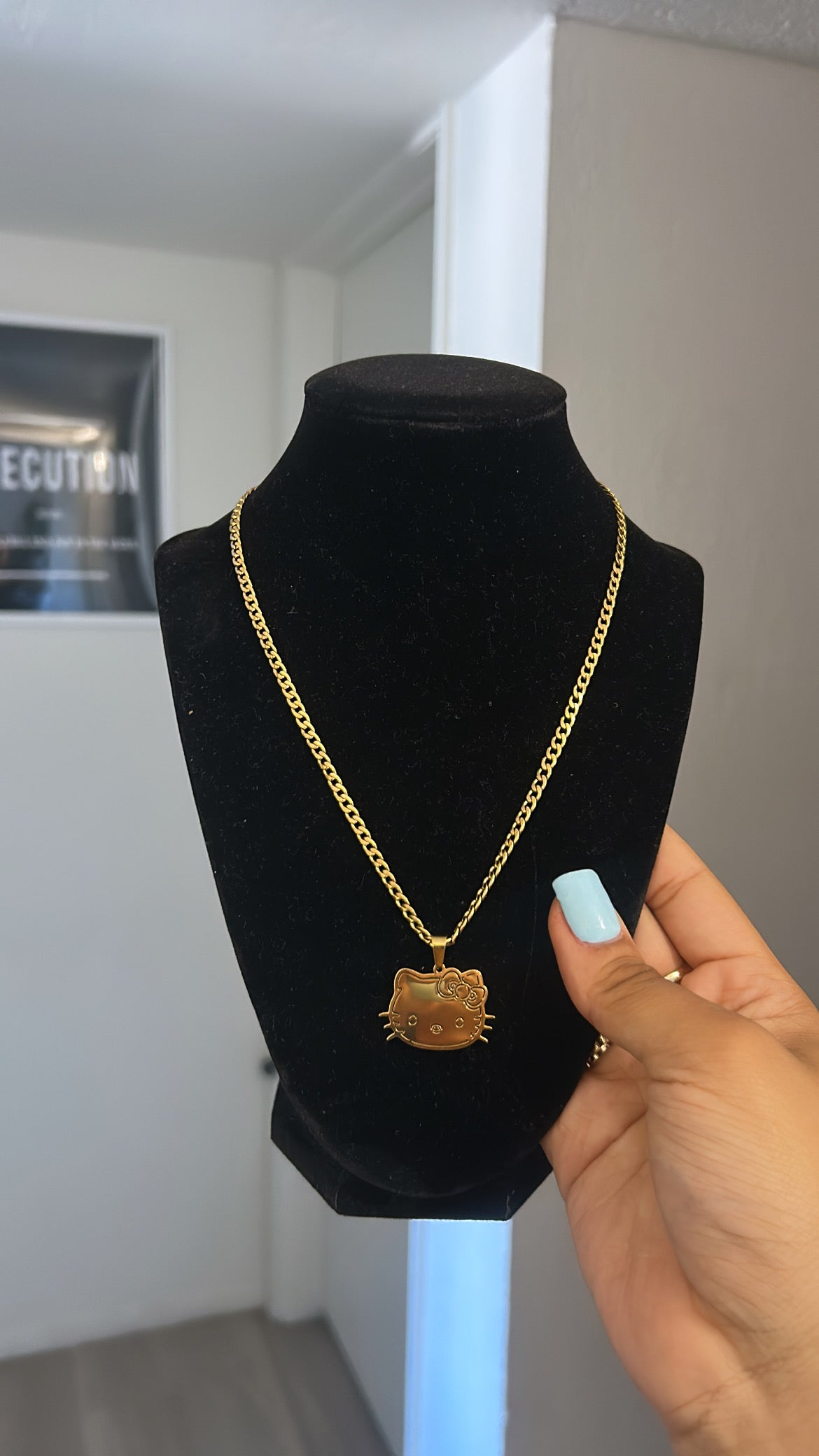 HK FACE NECKLACE