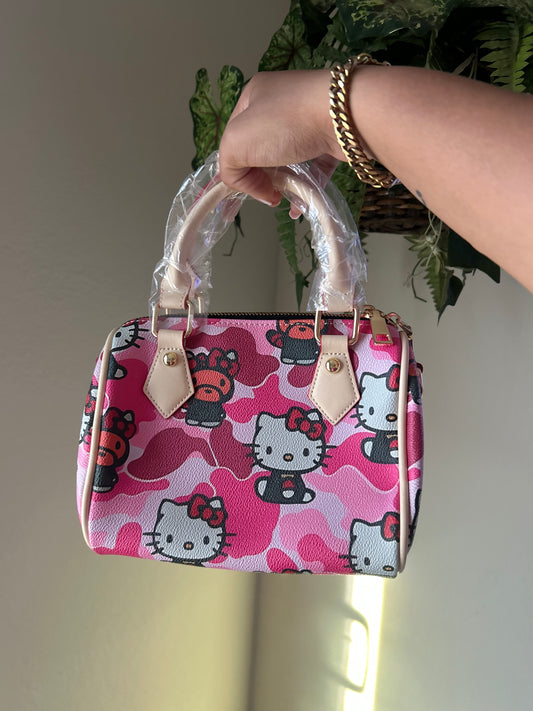 Pink Bape HK Pillow Bag