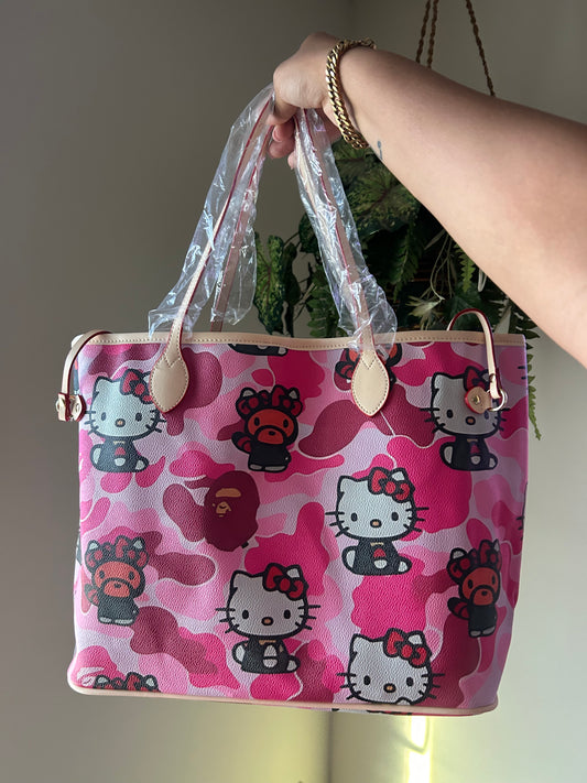 Pink HK Tote Bag