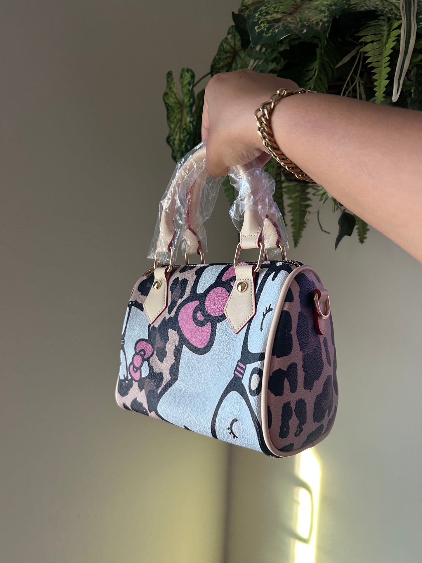 Leopard Print HK Pillow Bag