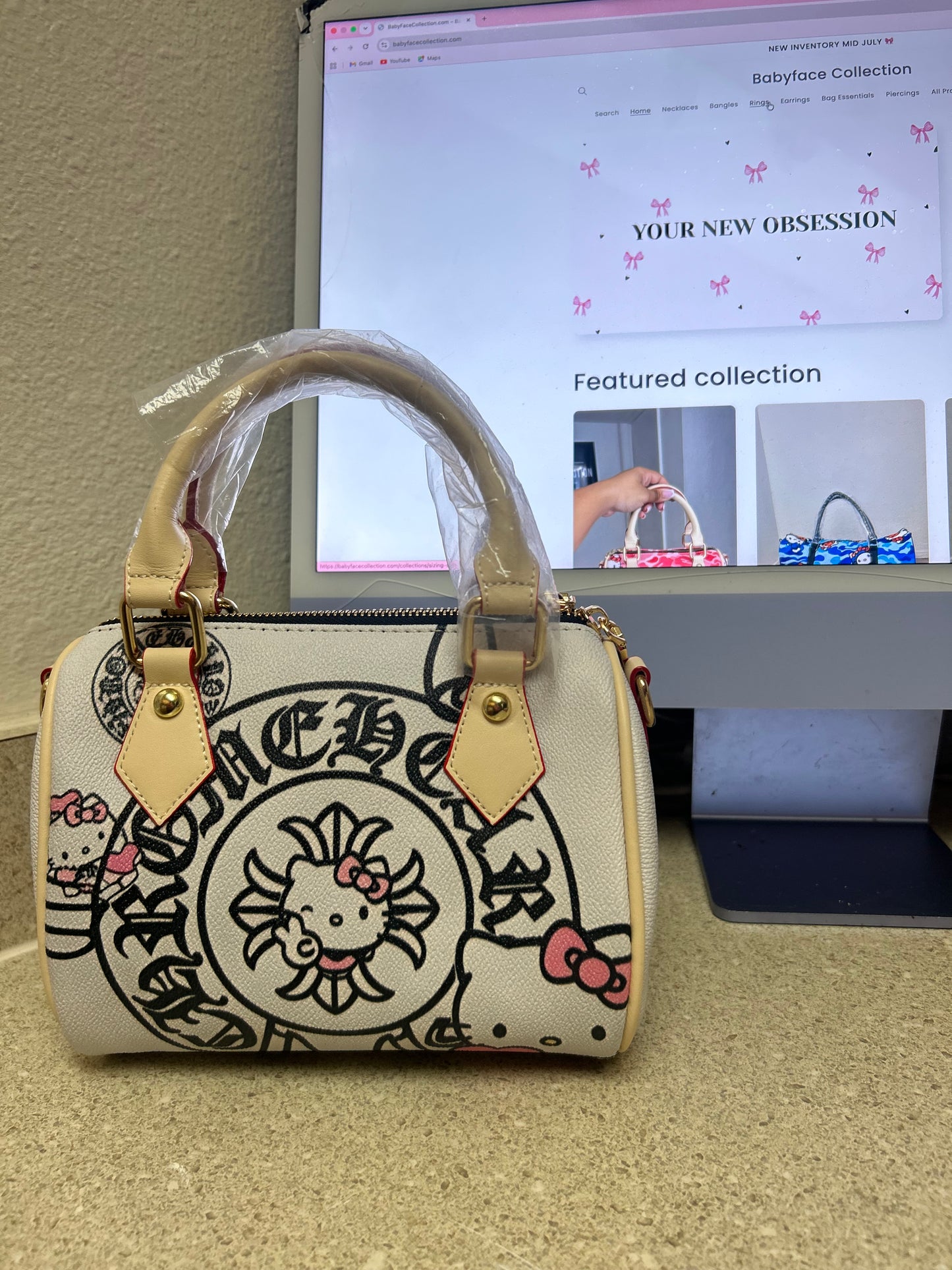 Chrome Heárt HK Pillow Bag